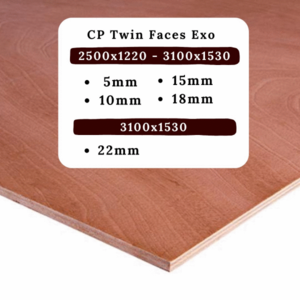 CP TWIN FACES ROUGES 18 MM INT 310 X 153